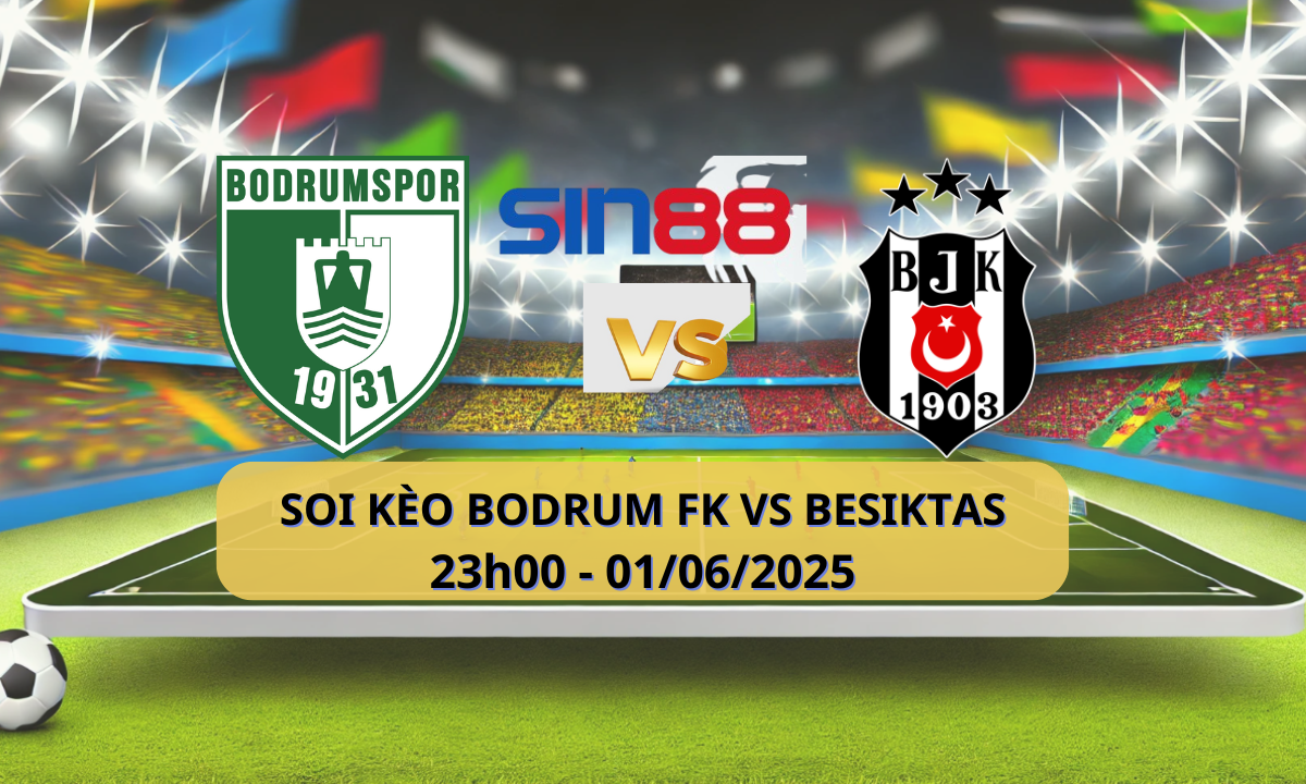 Banner quảng cáo trận đấu Bodrumspor vs Besiktas tại Turkish Cup